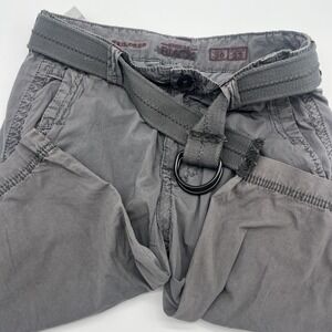 Buckle Black Smash Cargo Short Men Sz 30 Charcoal Faded Distressed Grunge Skater